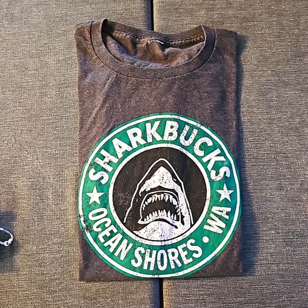 Ocean Shores WA Sharkbucks shirt